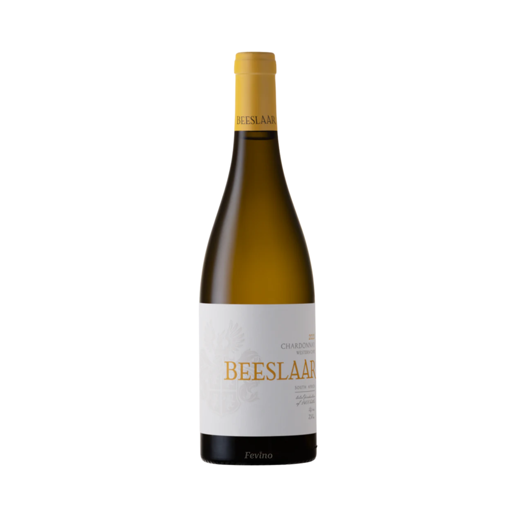 Zuid-Afrikaanse witte wijn van Beeslaar, Chardonnay, uit het jaar 2023, voor Fevino