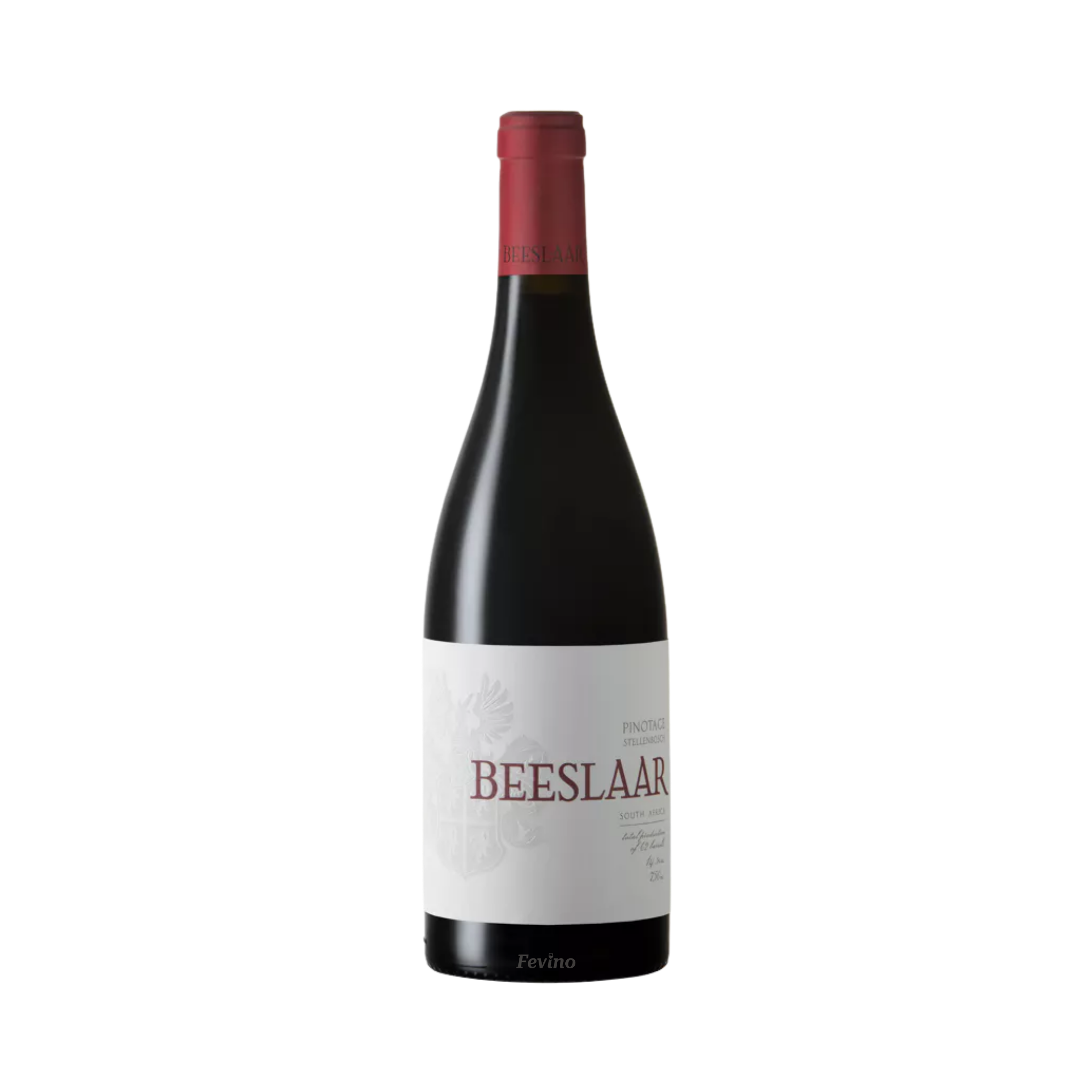 Zuid-Afrikaanse rode wijn van Beeslaar, Pinotage, uit het jaar 2022, voor Fevino
