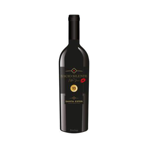 Italiaanse rode wijn van Conti Sani, Ester Bacio Silente Vino Rosso, van het jaartal 2022, voor Fevino