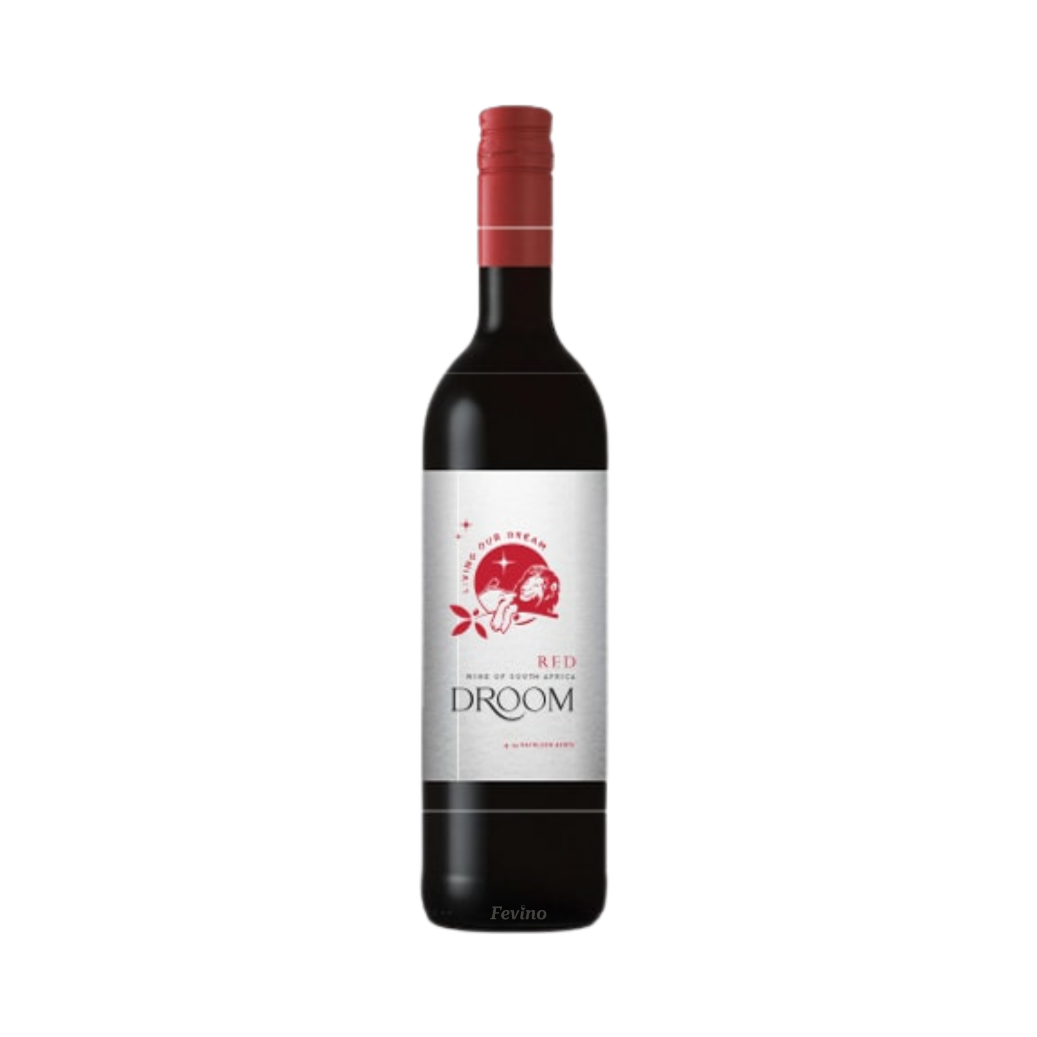 Fles Rode Wijn Droom by Kathleen Aerts van 2022, uit Zuid-Afrika