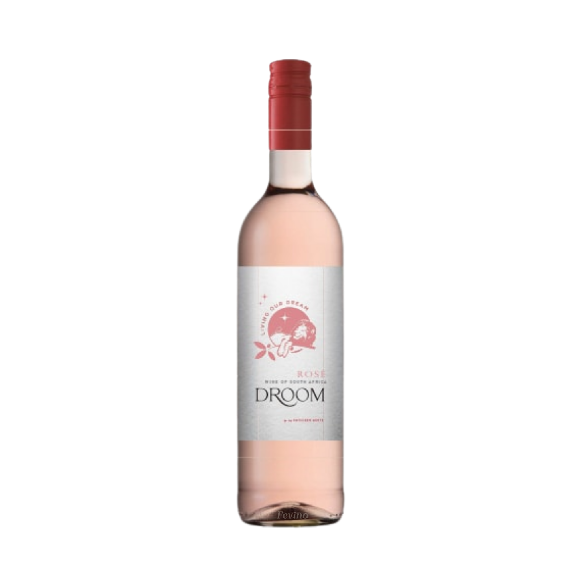 Fles Rosé Wijn Droom by Kathleen Aerts van 2022, uit Zuid-Afrika