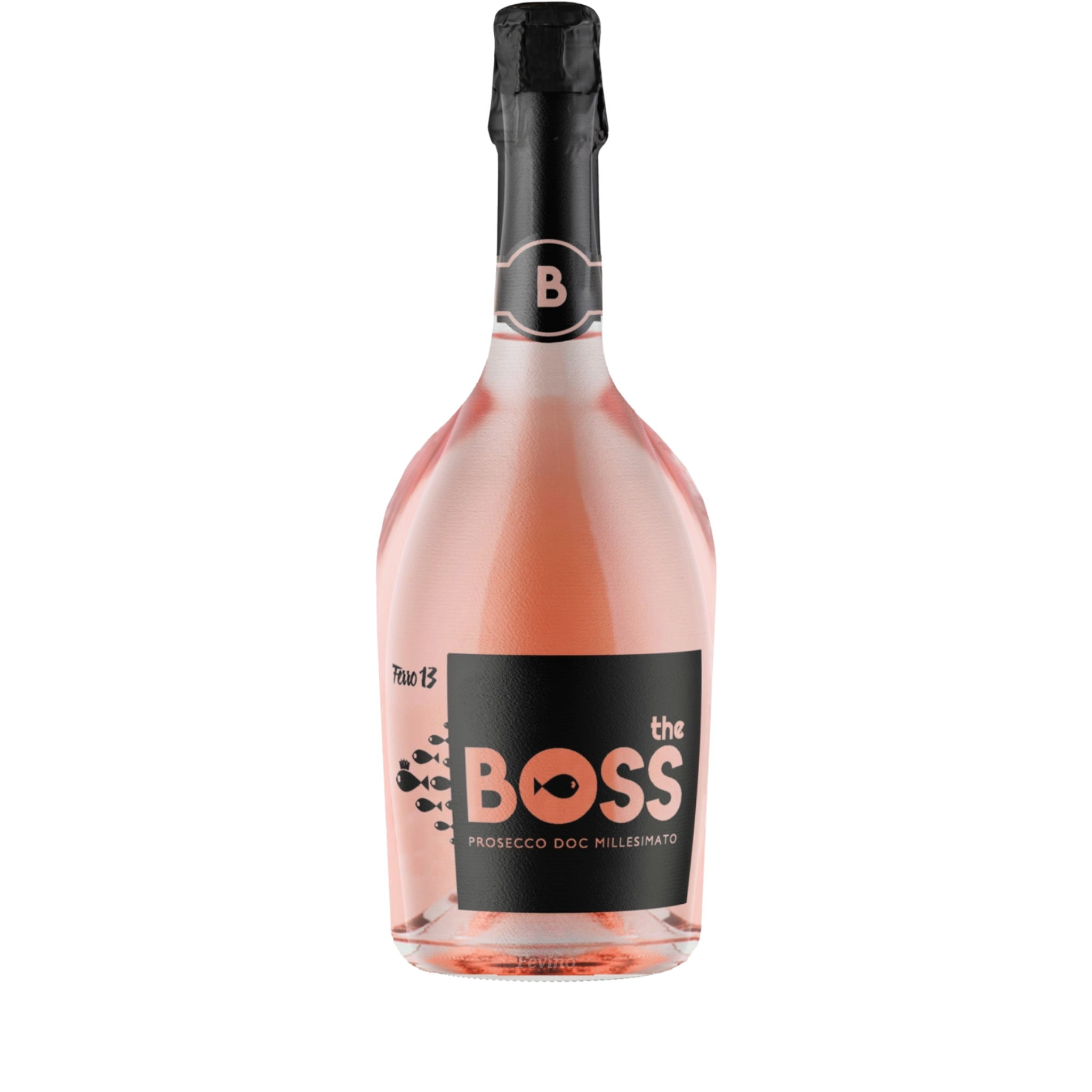 Italiaanse rose prosecco bubbels van Ferro 13 in magnum, The Boss, voor Fevino