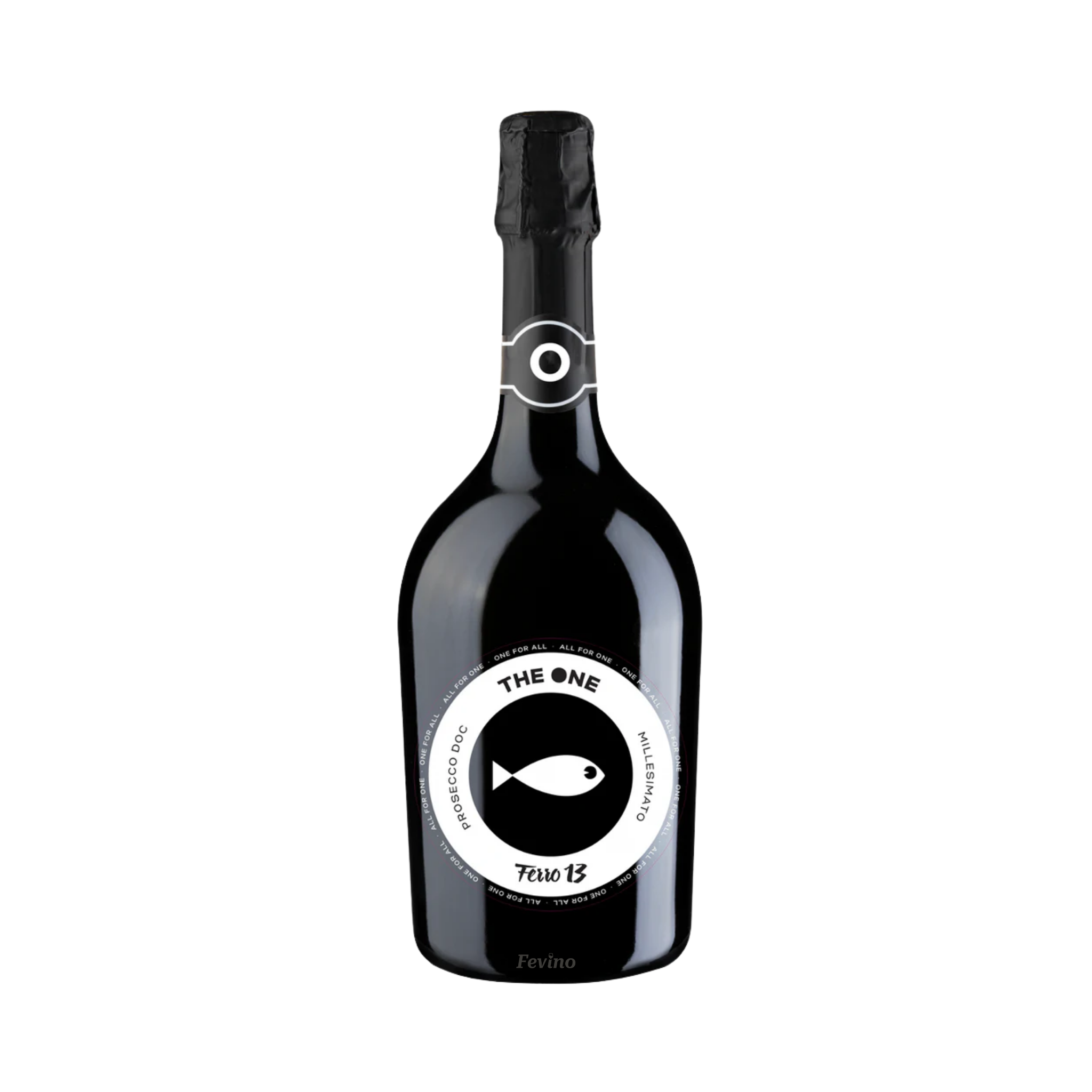 Italiaanse prosecco bubbels van Ferro 13, The One Extra Dry, voor Fevino