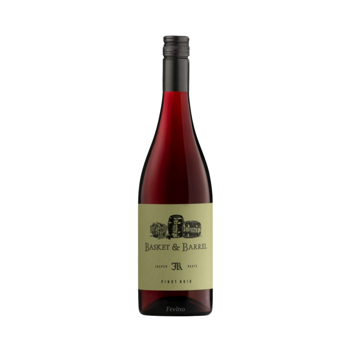 Rode wijn van Jasper Raats, de Basket & Barrel Pinot Noir, voor Fevino