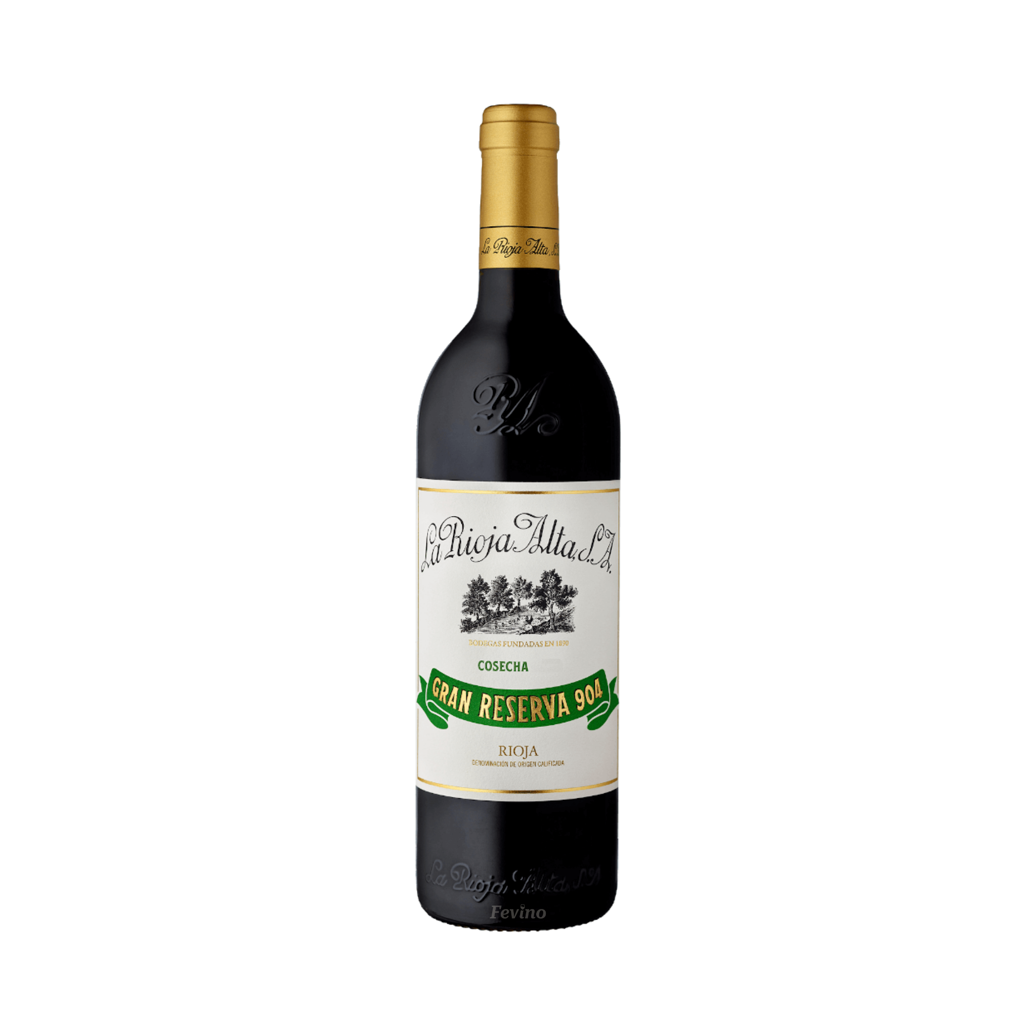 Spaanse rode wijn van La Rioja Alta, 904 Gran Reserva, van het jaartal 2016, voor Fevino