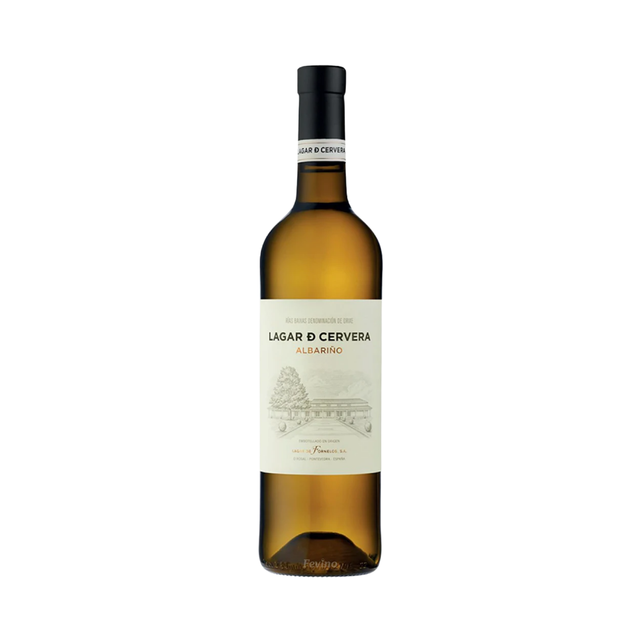 Spaanse witte wijn van La Rioja Alta, Lagar de Cervera Albarino, van het jaartal 2024, voor Fevino