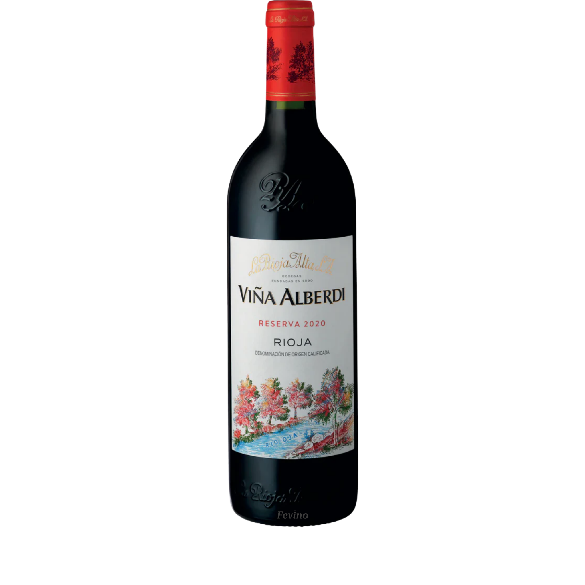 Spaanse rode wijn van La Rioja Alta in magnum, Vina Alberdi, van het jaartal 2020, voor Fevino