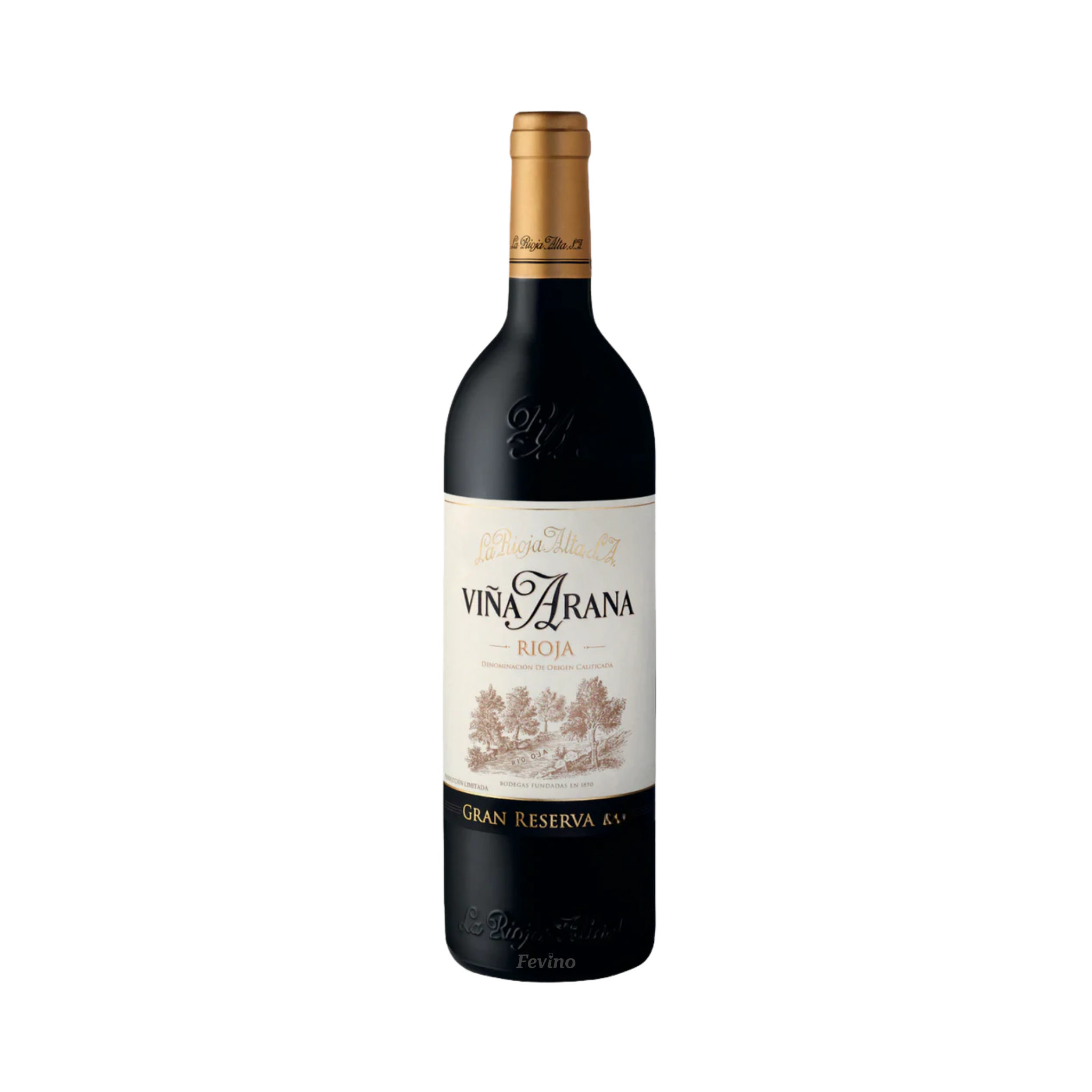 Spaanse rode wijn van La Rioja Alta, Vina Arana Gran Reserva, van het jaartal 2017, voor Fevino
