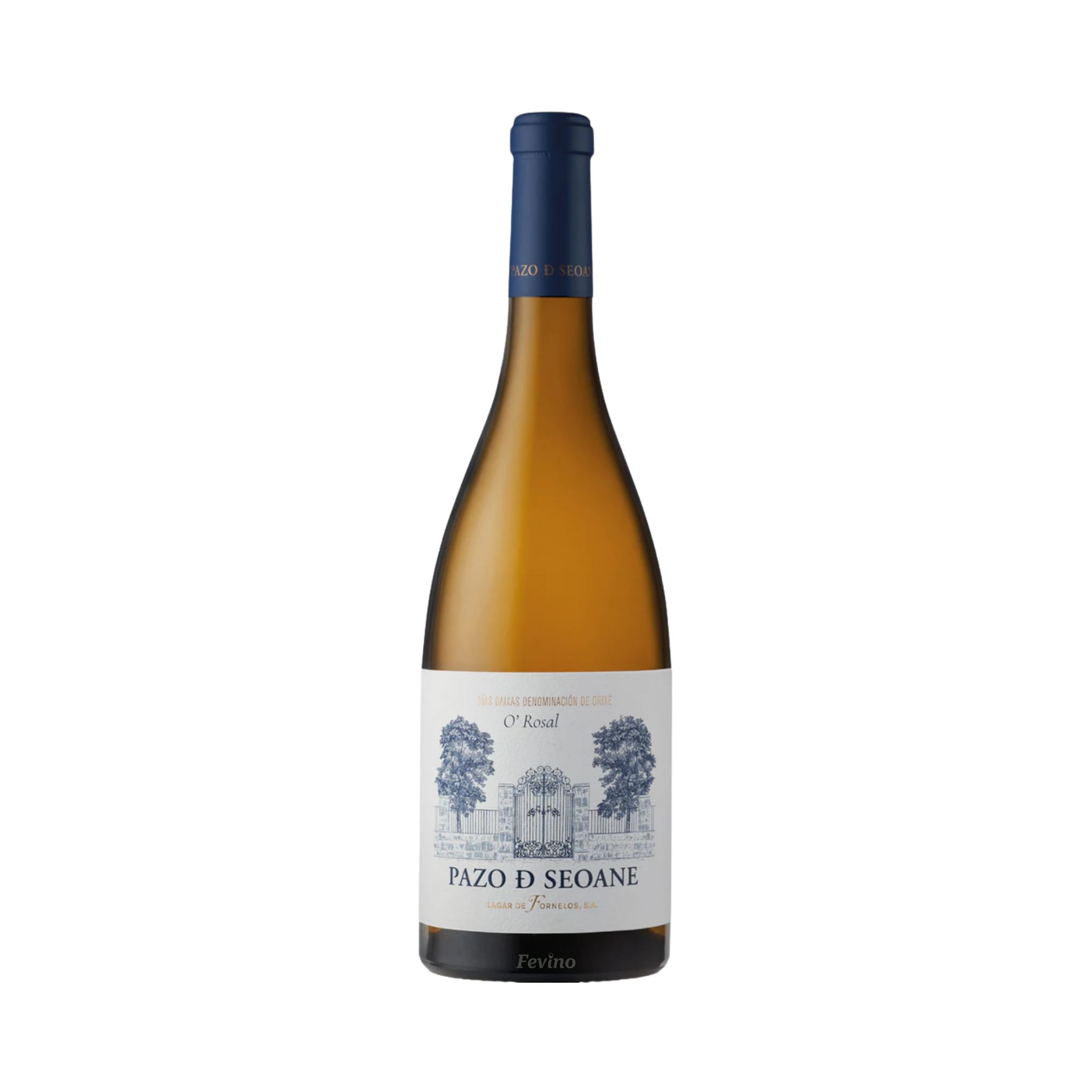 Spaanse witte wijn van La Rioja Alta, Pazo de Seoane Albarino, van het jaartal 2024, voor Fevino