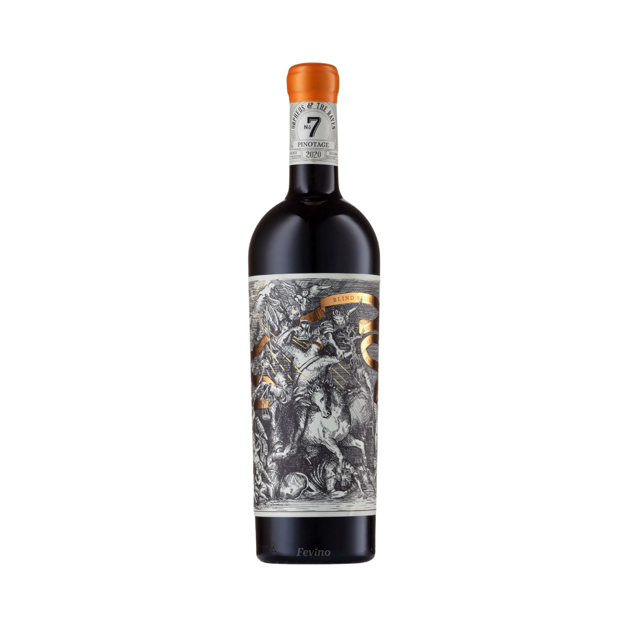 Rode wijn van Orpheus & The Raven, No.7 Pinotage, voor Fevino