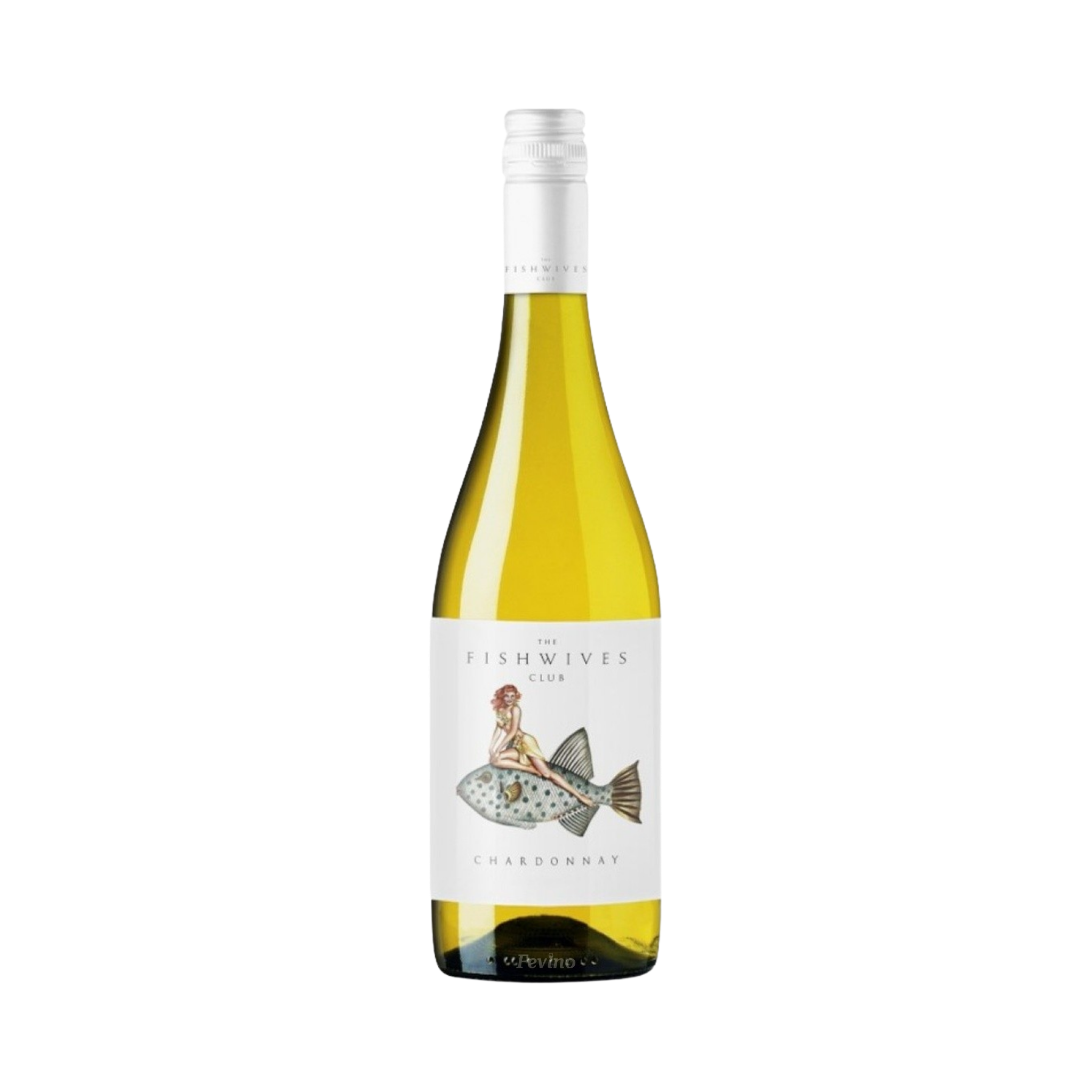 Zuid-Afrikaanse witte wijn van The Fishwives Club, Chardonnay, van het jaartal 2024, voor Fevino
