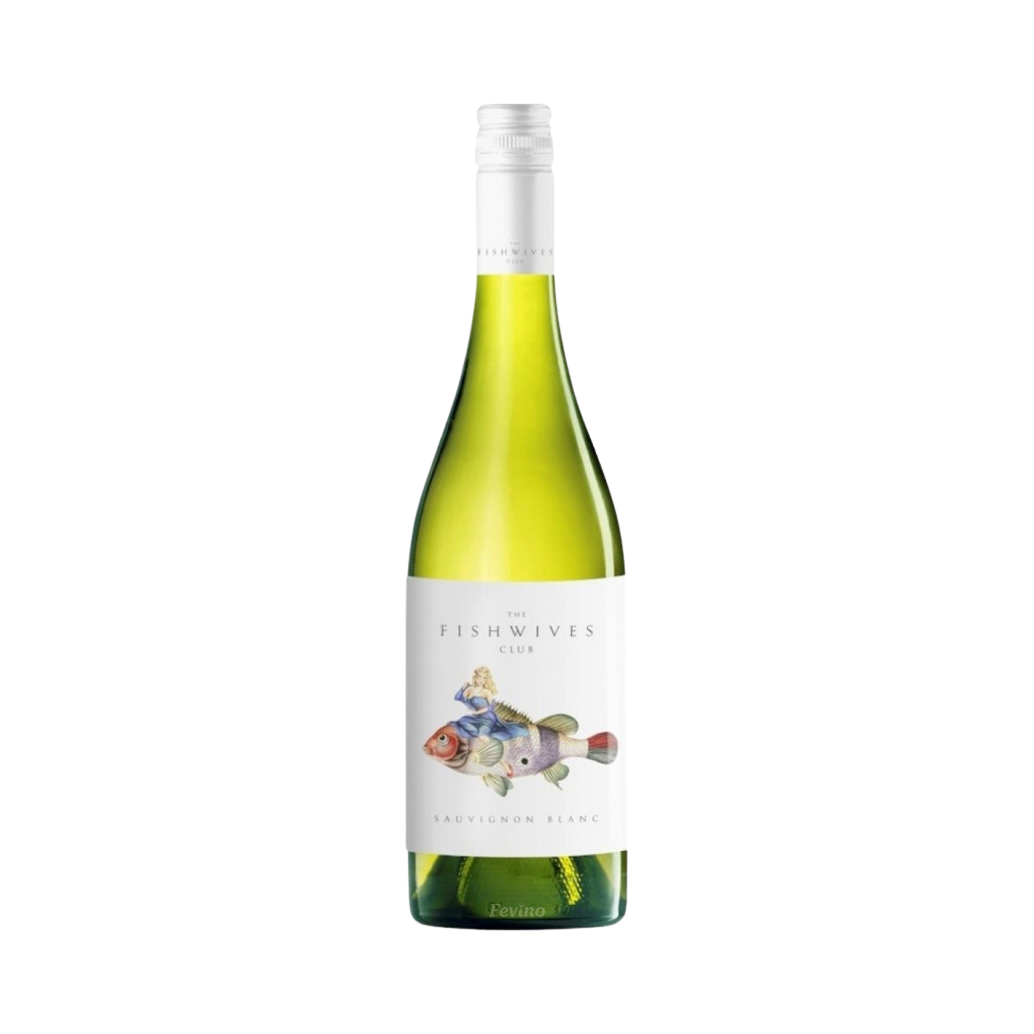 Zuid-Afrikaanse witte wijn van The Fishwives Club, Sauvignon Blanc, van het jaartal 2024, voor Fevino