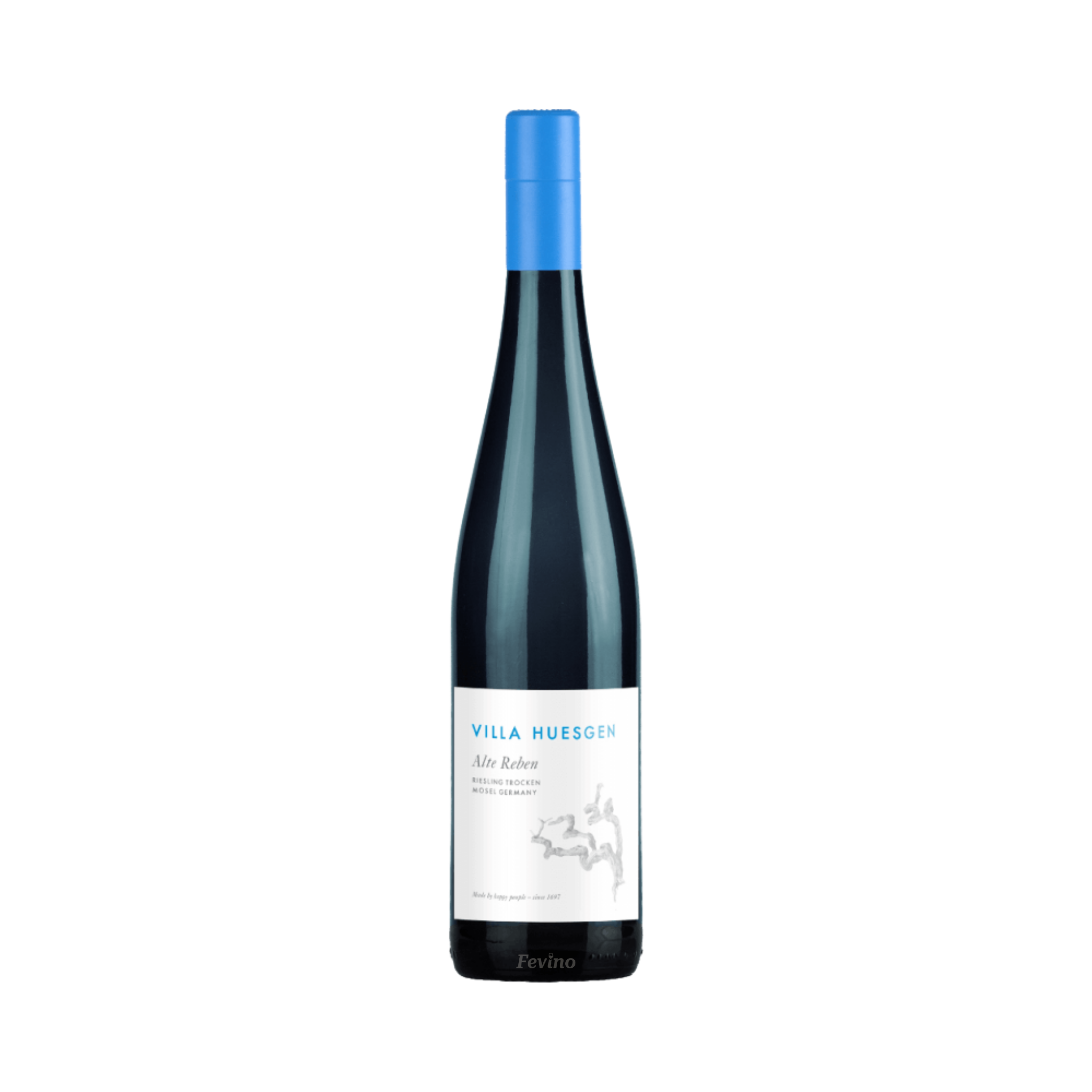 Duitse witte wijn van Villa Huesgen, Alte Reben Riesling, van het jaartal 2019, voor Fevino
