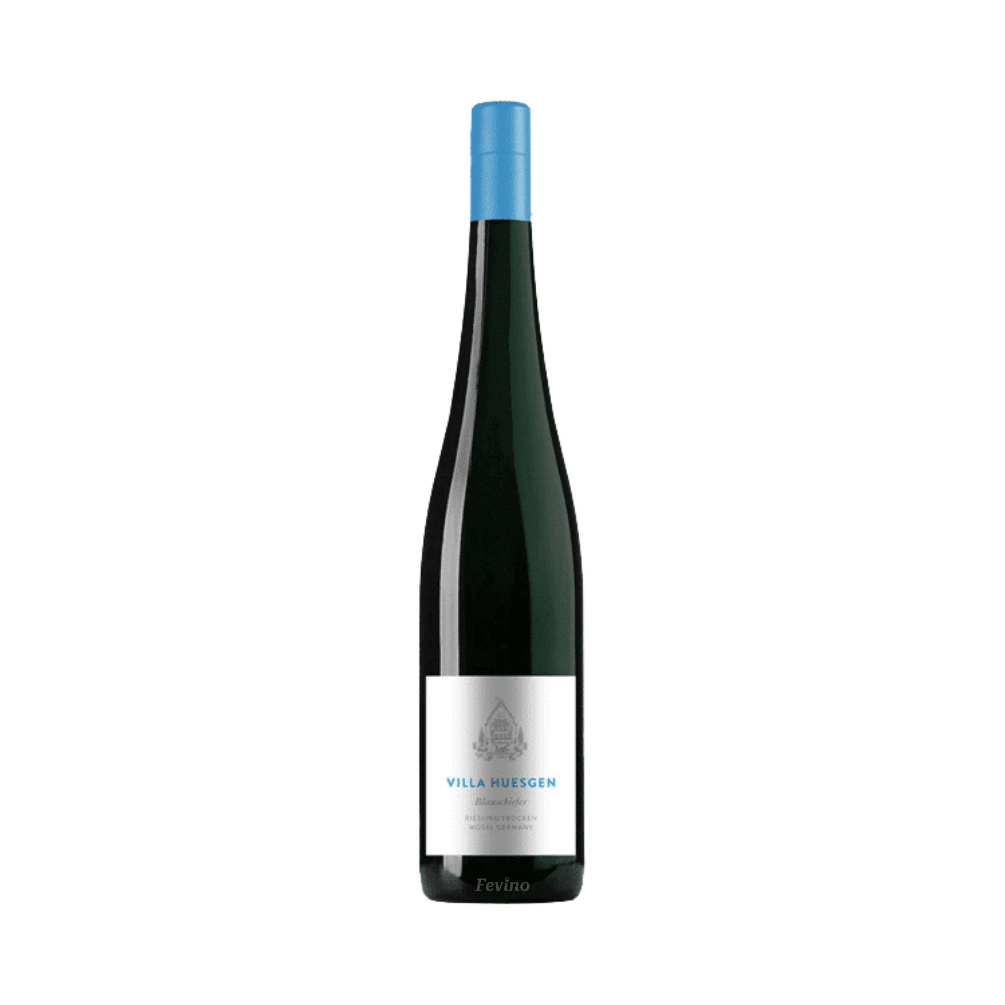 Duitse witte wijn van Villa Huesgen, Blauschiefer Riesling, van het jaartal 2024, voor Fevino